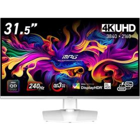 MPG 321URXW QD-OLED 31.5インチ 4K ゲーミングモニター 240Hz 0.03ms TrueBlack400