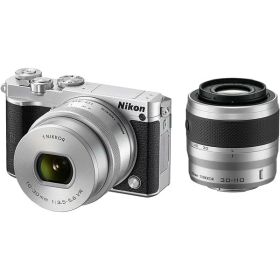 【中古】ニコン Nikon ミラーレス一眼 ニコン シルバー Nikon1 J5 ダブルズームキット シルバー J5WZSL micro カメラ 中古 人気 おすすめ 高画質