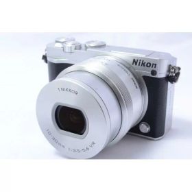 【中古】【1ヶ月保証】 ミラーレス一眼 ニコン Nikon 1 J5 レンズキット シルバー Wi-Fi搭載