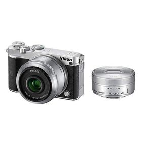 【中古】ニコン Nikon J5 ダブルレンズキット シルバー J5WLKSL micro当店保証30日間 人気モデル 高画質 売れ筋