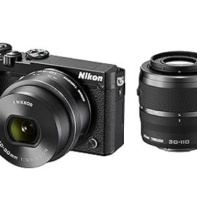 【中古】【39shop】Nikon★ミラーレス一眼 Nikon1 J5 ダブルズームキット ブラック J5WZBK(非常に良い)