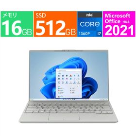 富士通 ノートパソコン 14 型(インチ) FMV LIFEBOOK UH90/H1 FMVU90H1H [フロストグレー] 第13世代 インテル Core i7 1360P(Raptor Lake) 12コア メモリ:16GB(LPDDR5 PC5-51200) ストレージ:SSD：512GB Windows 11 Home 64bit Wi-Fi 6 1GbE 展示品 Office2021