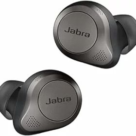 【中古】［非常に良い］Jabra Elite 85t ワイヤレスイヤホン bluetooth アクティブノイズキャンセリング チタニウムブラック マルチポイント対応 2台同時接続 外音取込