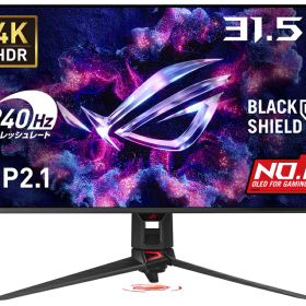 ASUS｜エイスース ゲーミング液晶ディスプレイ(31.5型/OLED/4K 3840×2160/240Hz/0.03ms)(ブラック) PG32UCDM3