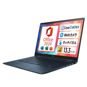 【Win11、Microsoft Office 2024 H&B】HP Elite Dragonfly / 13.3インチ 2in1 タッチパネル対応 ノートパソコン/CPU: Core i5 8265U / メモリ: 8GB / SSD: 256GB / 解像度:フルHD（1920×1080） / Webカメラ内蔵/Type-C、HDMI/無線マウス付属