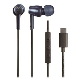 オーディオテクニカ（audio-technica） USB TYPE-C用イヤホン ATH-CKD30C ブルー