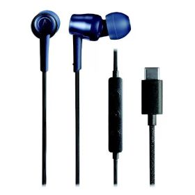 オーディオテクニカ USB Type-C用有線イヤホン ATH-CKD30C BL ブルー ATHCKD30CBL (納期目安2-3週間)