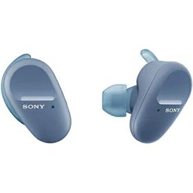 【中古】 ソニー 完全ワイヤレスノイズキャンセリングイヤホン WF-SP800N : Bluetooth対応 左右分離型 防水仕様 2020年モデル 360 Reality Audio認定モデル ブルー WF-SP800N LM