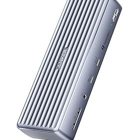 【中古】(非常に良い)Anker PowerExpand Elite 12-in-1 Thunderbolt 4 Dock (APEX) ドッキングステーション 8K 90W出力 USB PD 対応 USB-C 4K HDMIポート USB-A 3.1 G