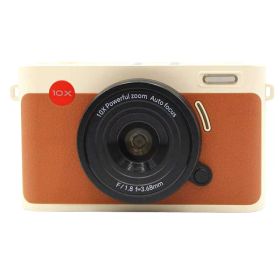 BECKS (ベックス) コンパクトデジタルカメラ B-Quest BQ1 クリーム / ブラウン お散歩カメラ 4.0インチ液晶 ギフト おしゃれ 自撮り 音楽・動画再生（MP3／MP4）