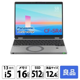 Panasonic CF-SR4RDAAS 中古 レッツノート Office Win10 or Win11 第13世代 FHD+ [Core i5 1345U 16GB SSD512GB 無線 カメラ 12.4型]:良品