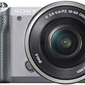 【中古】(非常に良い)SONY ミラーレス一眼 α5000 パワーズームレンズキット シルバー ILCE-5000L-S