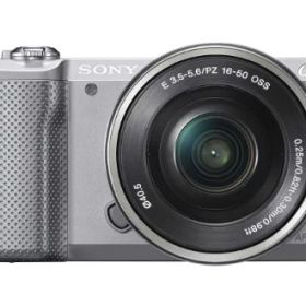 【中古】「非常に良い」SONY ミラーレス一眼 α5000 パワーズームレンズキット シルバー ILCE-5000L-S