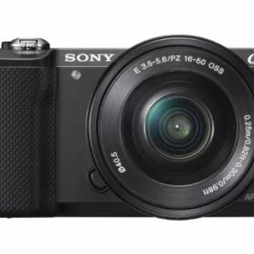 【中古】(非常に良い)SONY ミラーレス一眼 α5000 パワーズームレンズキット ブラック ILCE-5000L-B