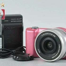 【中古】SONY ソニー α5000 ILCE-5000L パワーズームレンズキット ピンク シャッター回数僅少 多言語対応