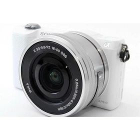 【中古】 ソニー SONY α5000 ホワイトレンズキット 美品 自撮りできる&Wi-Fiで 当店保証30日間 人気 ミラーレス 一眼レフ 交換レンズ カメラ