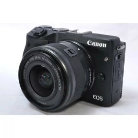 【中古】【1ヶ月保証】 キヤノン Canon ミラーレス一眼 EOS M3 レンズキット ブラック EF-M15-45mm F3.5-6.3 IS STM