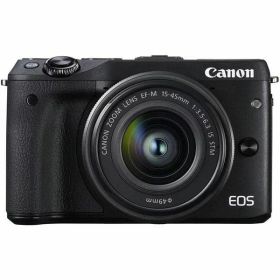 【中古】キヤノン Canon EOS M3 レンズキット ブラック EF-M15-45mm F3.5-6.3 IS STM 付属 EOSM3BK-1545ISSTMLK当店保証30日間 人気モデル 高画質 売れ筋