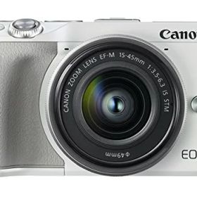 【中古】「非常に良い」Canon ミラーレス一眼カメラ EOS M3 レンズキット(ホワイト) EF-M15-45mm F3.5-6.3 IS STM 付属 EOSM3WH-1545ISSTMLK