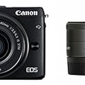 【中古】【39shop】Canon★ミラーレス一眼カメラ EOS M3 ダブルレンズキットブラック EF-M15-45mm F3.5-6.3 IS STM EF-M22mm F2 STM EOSM3BK-WLK2（良い）