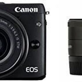 【中古】Canon ミラーレス一眼カメラ EOS M3 ダブルレンズキット(ブラック) EF-M15-45mm F3.5-6.3 IS STM EF-M22mm F2 STM 付属 EOSM3BK-WLK2当店保証30日間 人気モデル 高画質 売れ筋