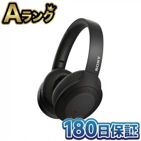 【中古】 SONY ソニー ワイヤレスノイズキャンセリングヘッドホン WH-H910N BM ブラック 本体 ハイレゾ対応 bluetooth ブルートゥース 密閉型 整備済み品 高品質 徹底除菌清掃済 送料無料 翌日配送 あす楽 ノイキャン 無線 ヘッドフォン 黒 そにー 中古 180日保証