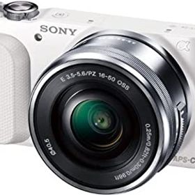 【中古】【39shop】SONY★ミラーレス一眼 NEX-3N パワーズームレンズキット E PZ 16-50mm F3.5-5.6 OSS付属 ホワイト NEX-3NL W（良い）