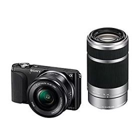 【中古】【非常に良い】SONY ミラーレス一眼 NEX-3N ダブルズームレンズキット E PZ 16-50mm F3.5-5.6 OSS ＋ E 55-210mm F4.5-6.3 OSS付属 ブラック NEX-3NY B