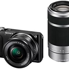 【中古】【39shop】SONY★ミラーレス一眼 NEX-3N ダブルズームレンズキット E PZ 16-50mm F3.5-5.6 OSS ＋ E 55-210mm F4.5-6.3 OSS付属 ブラック NEX-3NY B（良い）