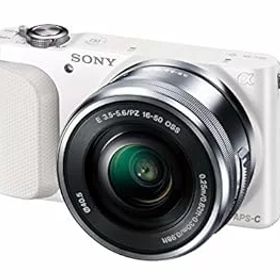 【中古】【39shop】SONY★ミラーレス一眼 NEX-3N パワーズームレンズキット E PZ 16-50mm F3.5-5.6 OSS ホワイト NEX-3NL W(非常に良い)