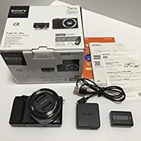 【中古】【非常に良い】SONY ミラーレス一眼 NEX-3N パワーズームレンズキット E PZ 16-50mm F3.5-5.6 OSS付属 ブラック NEX-3NL B