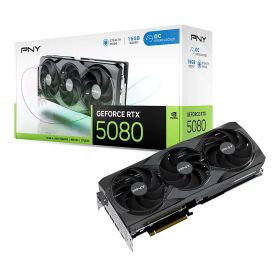 PNY GeFORCE RTX 5080 16GB Overclocked TripleFan グラフィックスボード VCG508016TFXPB1-O VD9010