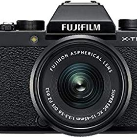 【中古】「非常に良い」FUJIFILM ミラーレス一眼 X-T100レンズキット ブラック X-T100LK-B