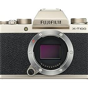 【中古】［非常に良い］FUJIFILM ミラーレス一眼 X-T100シャンパンゴールド X-T100-G