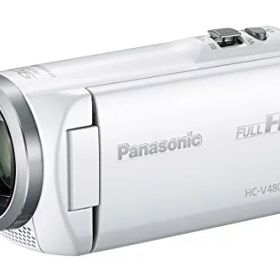 パナソニック HDビデオカメラ V480MS 32GB 高倍率90倍ズーム ホワイト HC-V480MS-W