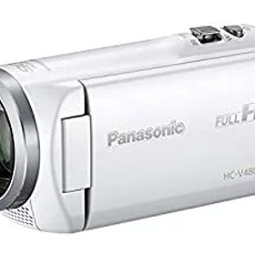 【中古】 パナソニック HDビデオカメラ V480MS 32GB 高倍率90倍ズーム ホワイト HC-V480MS-W