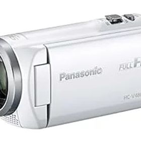 【中古】［非常に良い］パナソニック HDビデオカメラ V480MS 32GB 高倍率90倍ズーム ホワイト HC-V480MS-W