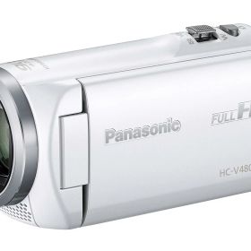 パナソニック HDビデオカメラ V480MS 32GB 高倍率90倍ズーム ホワイト HC-V480MS-W