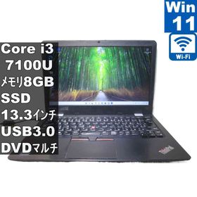【中古】 Lenovo ThinkPad 13 20J1CTO1WW M.2 SSD搭載 Core i3 7100U Windows11 Home 充電可 Wi-Fi 長期保証 [96751]