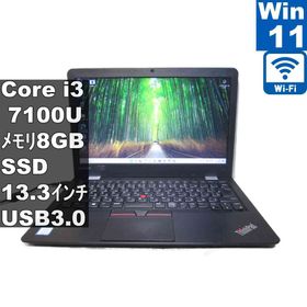 【中古】 Lenovo ThinkPad 13 20J1CTO1WW M.2 SSD搭載 Core i3 7100U Windows11 Home 充電可 Wi-Fi 保証付 [96679]