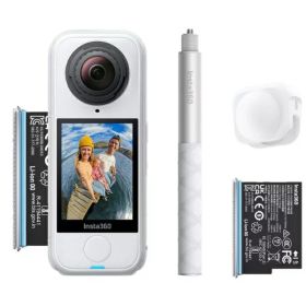 【エントリーで最大全額ポイント還元｜8/11まで】 INSTA360｜インスタ360 360°カメラ Insta360 X4 Air スターターバンドル アークティックホワイト CINSAAFA-SE17 [8K対応 /防水]