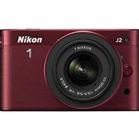 【中古】 Nikon ニコン ミラーレス一眼カメラ Nikon ニコン 1 (ワン) J2 標準ズームレンズキット レッド N1J2HLKRD