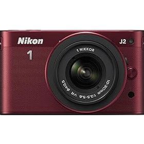 【中古】【39shop】Nikon★ミラーレス一眼カメラ Nikon 1 ニコンワン J2 標準ズームレンズキット レッド N1J2HLKRD（非常に良い）
