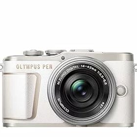 【中古】【39shop】OLYMPUS★ミラーレス一眼カメラ PEN E-PL10 14-42mm EZレンズキット ホワイト（非常に良い）