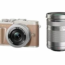 【中古】OLYMPUS ミラーレス一眼カメラ PEN E-PL10 EZダブルズームキット ブラウン