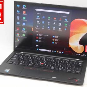 送料無料 あす楽対応 即日発送 良品 フルHD 14インチ Lenovo ThinkPad X1 Carbon Gen10 Type-21CC 100%sRGB Windows11 10コア 卓越性能 12世代Core i5-1235U 8GB NVMe式256GB-SSD カメラ 無線Wi-Fi6 Office付 Win11 ノートパソコン 中古パソコン 中古PC Windows10も対応