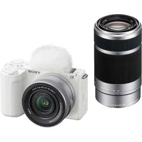 ソニー SONY VLOGCAM ミラーレス一眼カメラ ホワイト ZV-E10M2X ダブルズームレンズキット