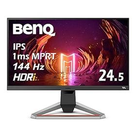 【中古】BenQ MOBIUZ ゲーミングモニター EX2510 (24.5型/IPS/フルHD/144Hz/1ms/HDRi/treVoloスピーカー/sRGB 99%/高さ調整/3種のゲーム専用モード)