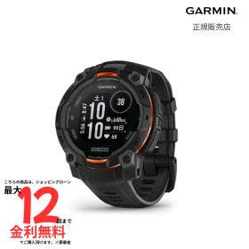 【マラソン期間限定 当選で最大100%Pバック】ガーミン インスティンクト 3 GARMIN Instinct 3 Dual Power Black 45mm 010-02934-30 メンズ レディース 腕時計 スマートウォッチ 正規品 ランニング ライフログ