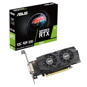 ASUS GeForce RTX 3050 LP BRK OC Edition 6GB GDDR6 ゲーミンググラフィックスカード (Nvidia RTX3050、PCIe 4.0、DVI-D x 1、HDMI 2.1 x 1、DisplayPort 1.4a x 1、RTX3050-O6G-LP-BRK), 90YV0KQ0-M0NA00